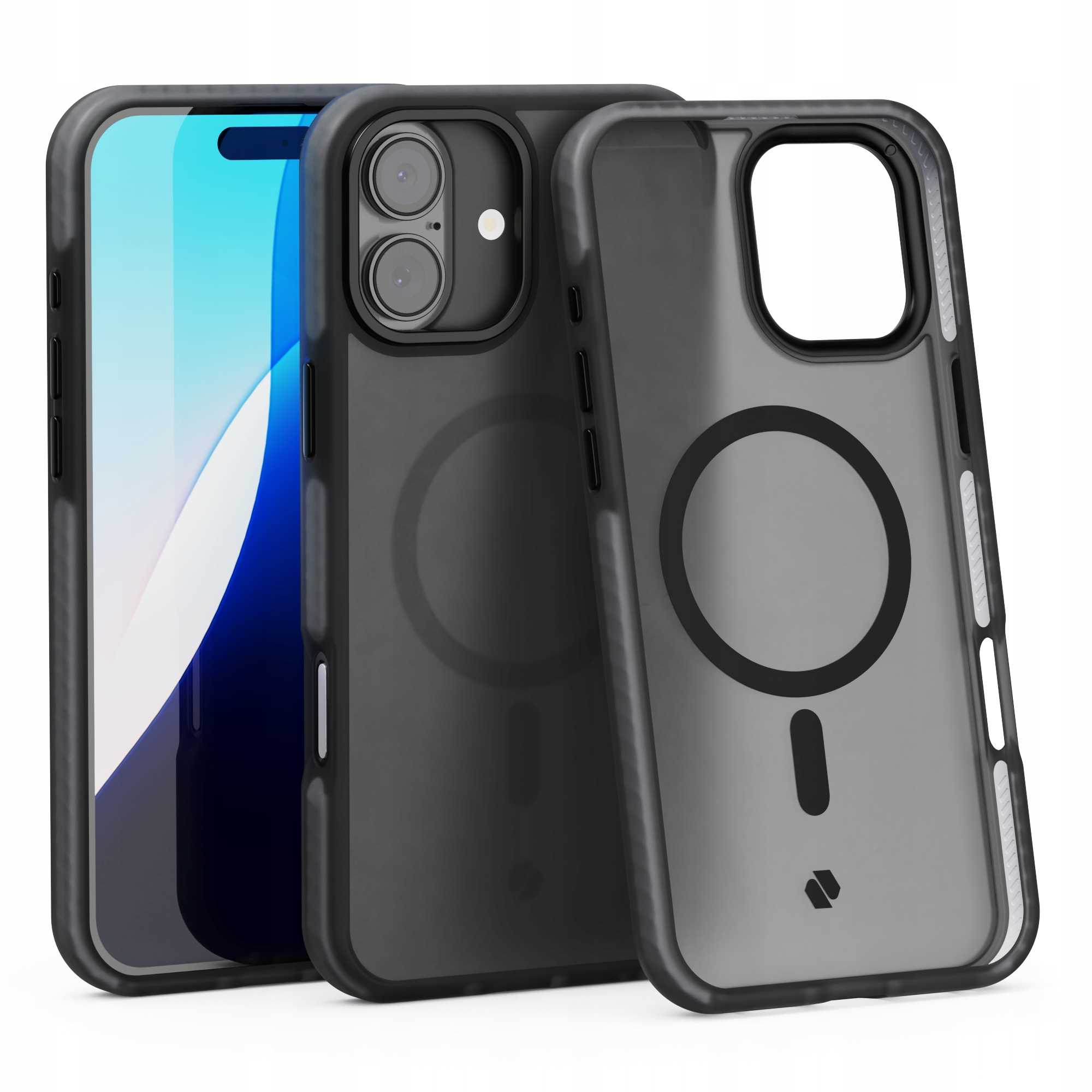 Spacecase Hybrid Fusion Mag Iphone 16 Plus Schwarz