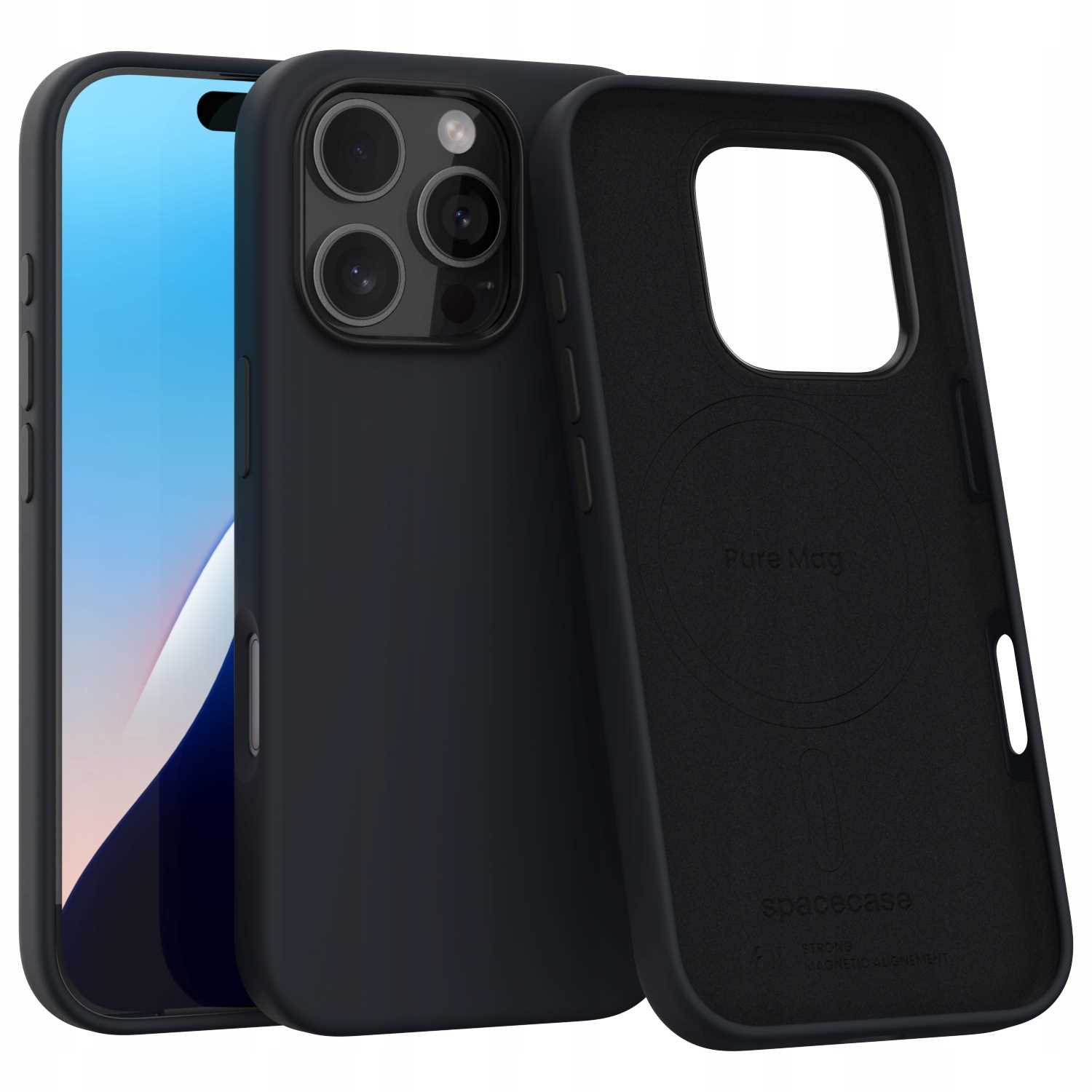 Spacecase Pure Mag Iphone 16 Pro Schwarz