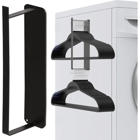 25 X 8 X 5 Cm, (schwarz) Magnetischer Kleiderbügel-organizer, Aufbewahrungsständer Für Magnetische Kleiderbügel, Für Trockner Und Waschmaschine, Wäscheorganizer