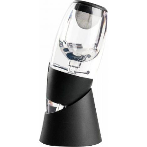 Weinaerator Und Dekanter, Schwarz, Mit Ständer, Für Rotwein