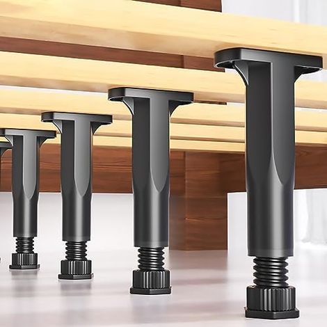(16 Cm X 28 Cm) Verstellbare Möbelfüße, 4 Stück, Bettbeine, Verstellbare Bankbeine, Stuhlbeine, Diy-möbelfüße Für Kleiderschrank, Sofa, Bett, Ersatzfüße