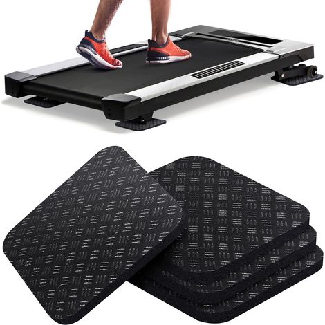 Set Mit 4 Doppelseitigen, Rutschfesten Laufbandmatten, Antivibrationsmatten Für Laufbänder, Walkingmatten, Heimtrainer, Schutz Für Hartholzböden