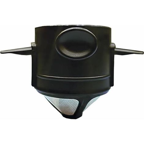 Kaffeefilter Für Filterkaffeemaschinen, Wiederverwendbare Edelstahl-kaffeefilter, Leicht Zu Reinigende Camping-kaffeefilter, Papierlose Reise-kaffeemaschinen Für 1–2 Tassen (schwarz) – Rapa