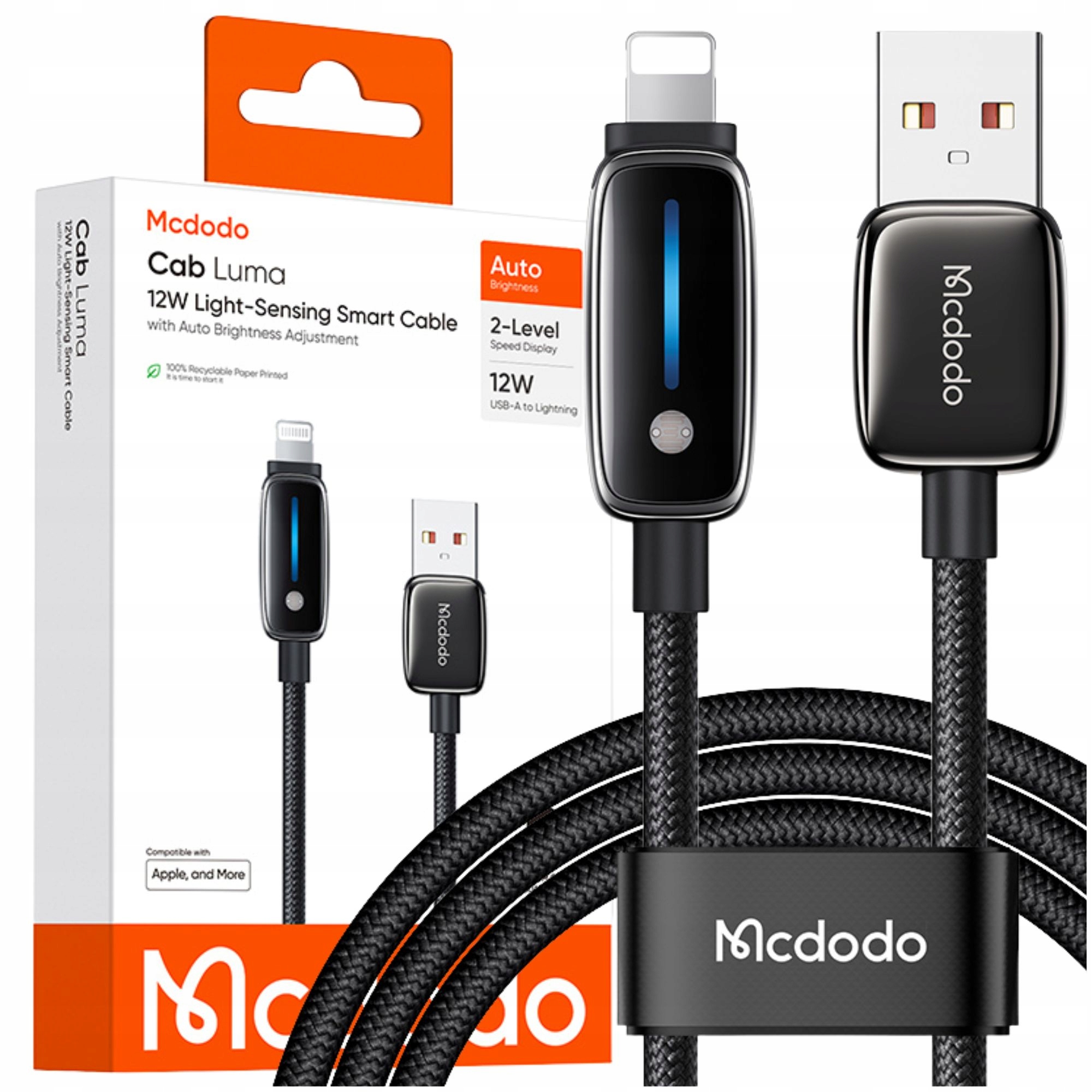 Mcdodo Ladekabel Usb-a Schnellladefunktion Für Iphone Lightning 1 M 12 W