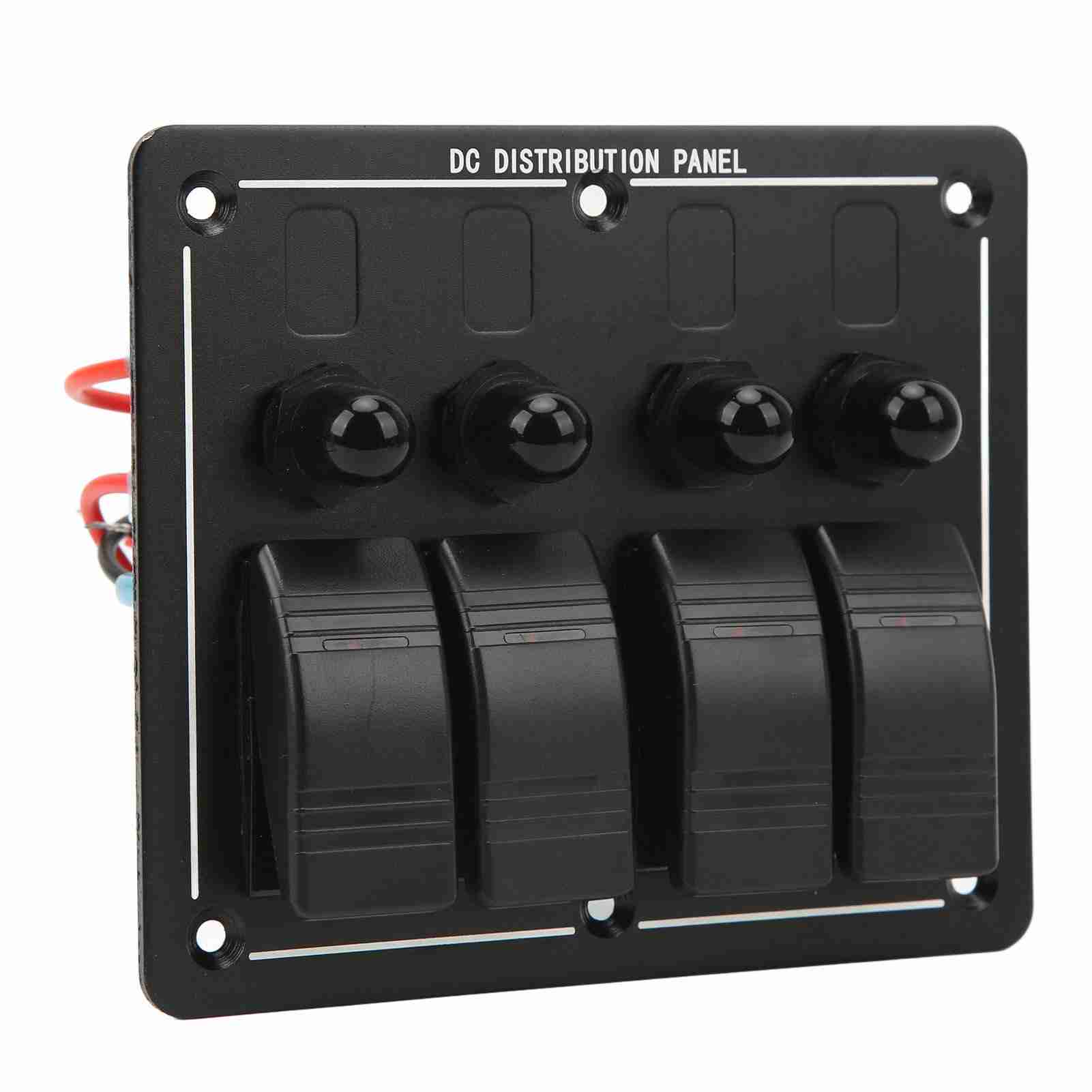 4-wege-wippschalterfeld, 12-24 V, Ip66 Wasserdicht, Mit Led-anzeige Für Autos, Wohnmobile, Motorräder, Jeeps, Yachten Und Utvs