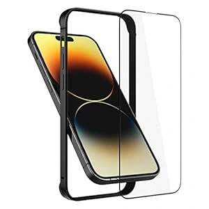 Metall-bumper-hülle Für Iphone 14 Pro Max (6,7 Zoll) + Schutzglas