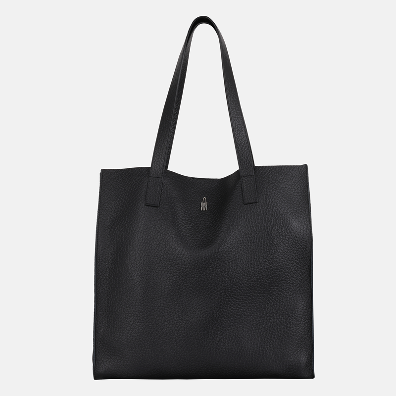Loca - Schwarze Lederhandtasche
