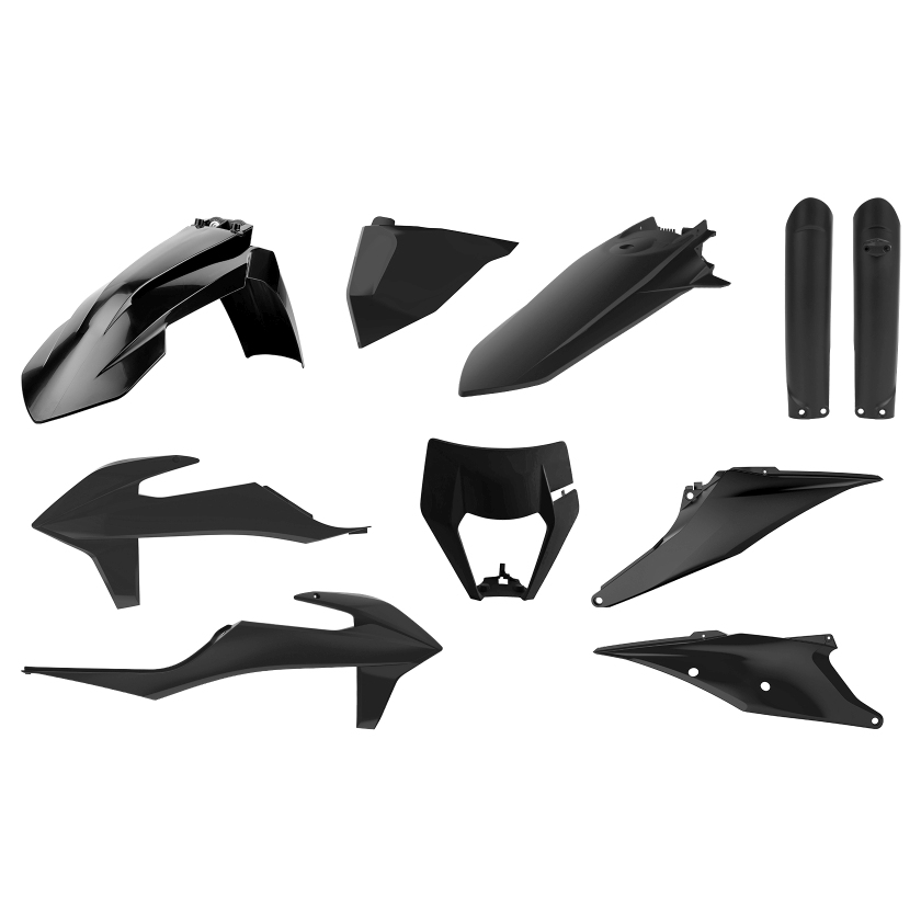 Verkleidungssatz Polisport Ktm Exc 20 23 Schwarz Robust