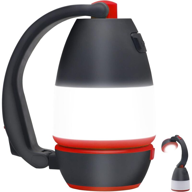 3-in-1 Led-campinglaterne, Handtaschenlampe Und Tischlampe Mit 5 Modi