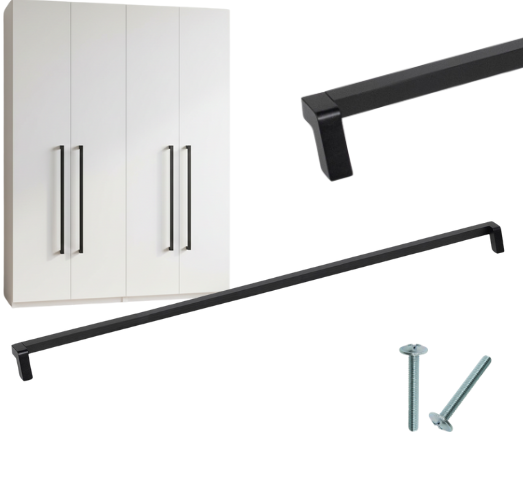 Schwarzer Möbelgriff Für Trommelmöbel, Z. B. Für Kleiderschrank, 788/800 Mm, 80 Cm, Aks