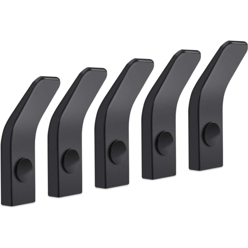 Wandhaken Aus Aluminium, Moderne Badhaken, Handgefertigte Handtuchhalter, Kleiderhaken, 5er-pack
