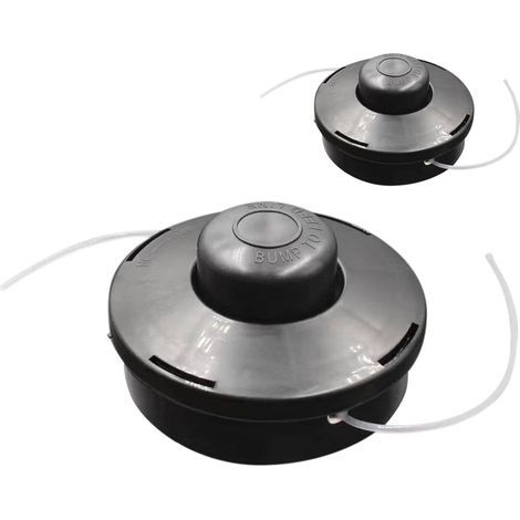 Set Mit 2 Universellen Ersatzköpfen Für M10 X 1,25 Doppelfaden-benzin-freischneider (schwarz)