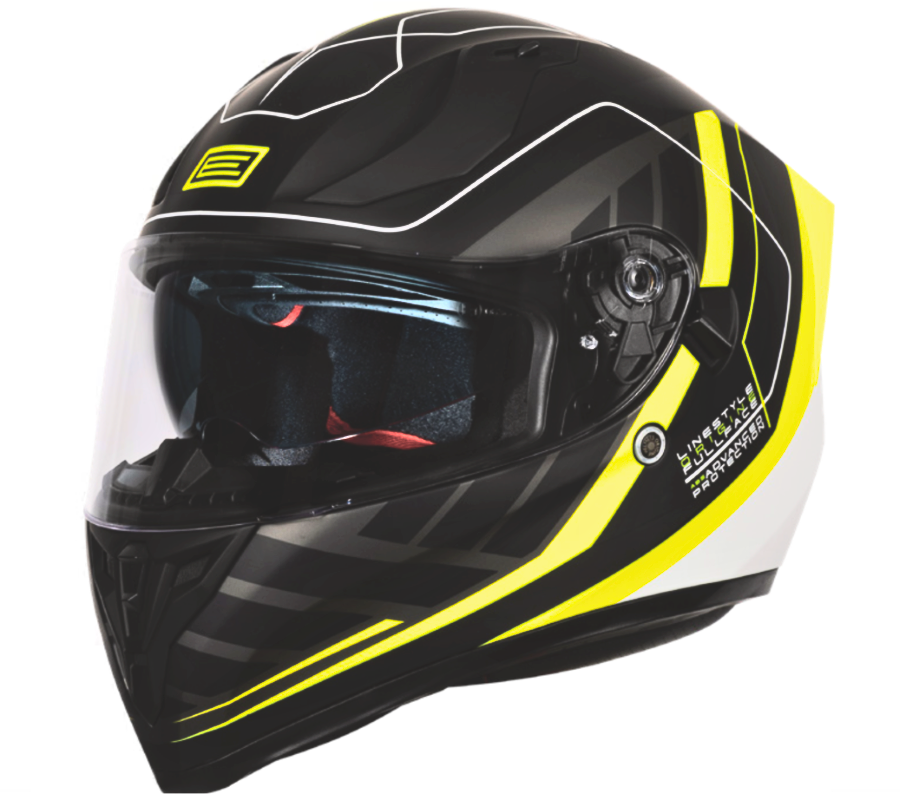 Origine Strada Linestyle Helm Matt Fluo Gelb Schwarz L