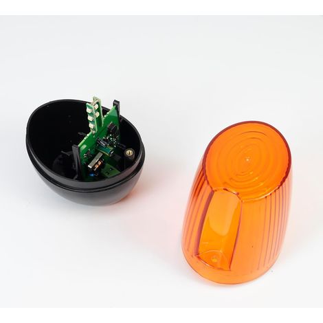 Warnleuchte 130, Led, 12265 V, Blinkend, Geeignet Für Freistehende Tore, Schutzart Ip54, Gelb/schwarz