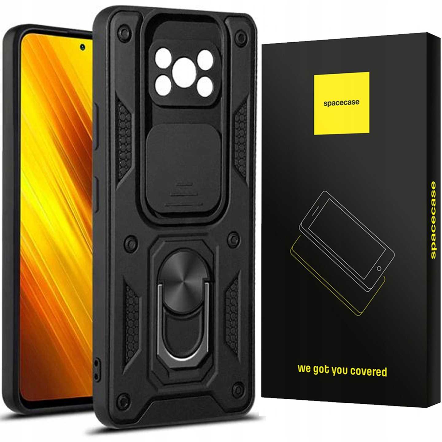 Spacecase Camring Poco X3 Pro Schwarz