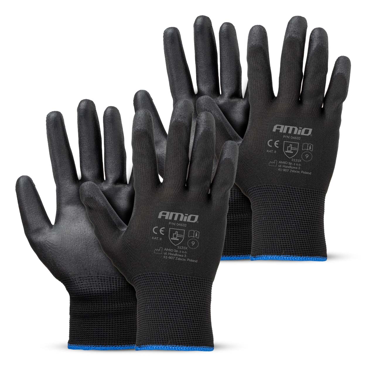 Polyurethan-schutzhandschuhe Größe 9 3131x 4 Stück Amio-04632