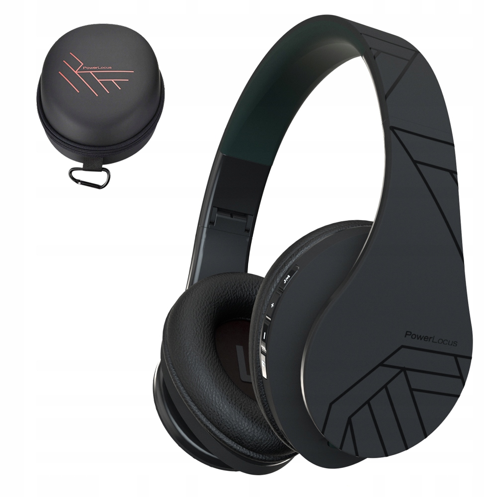 Powerlocus Kabellose Schwarze Bluetooth-/microsd-/fm-radio-kopfhörer