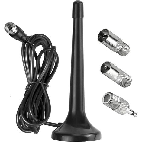 Fm/dab-radioantenne, Teleskop-digitalantenne Mit Magnetfuß Und 3-m-kabel Für Stereo-receiver, Heimkino, Hifi-tuner, Fernseher Und Audio-/video-geräte