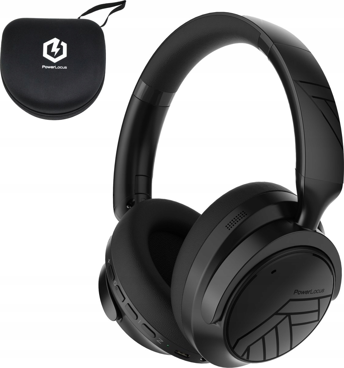 Premium 70h Bluetooth-kopfhörer Powerlocus Moonfly / Mikrofon / Anc + Etui