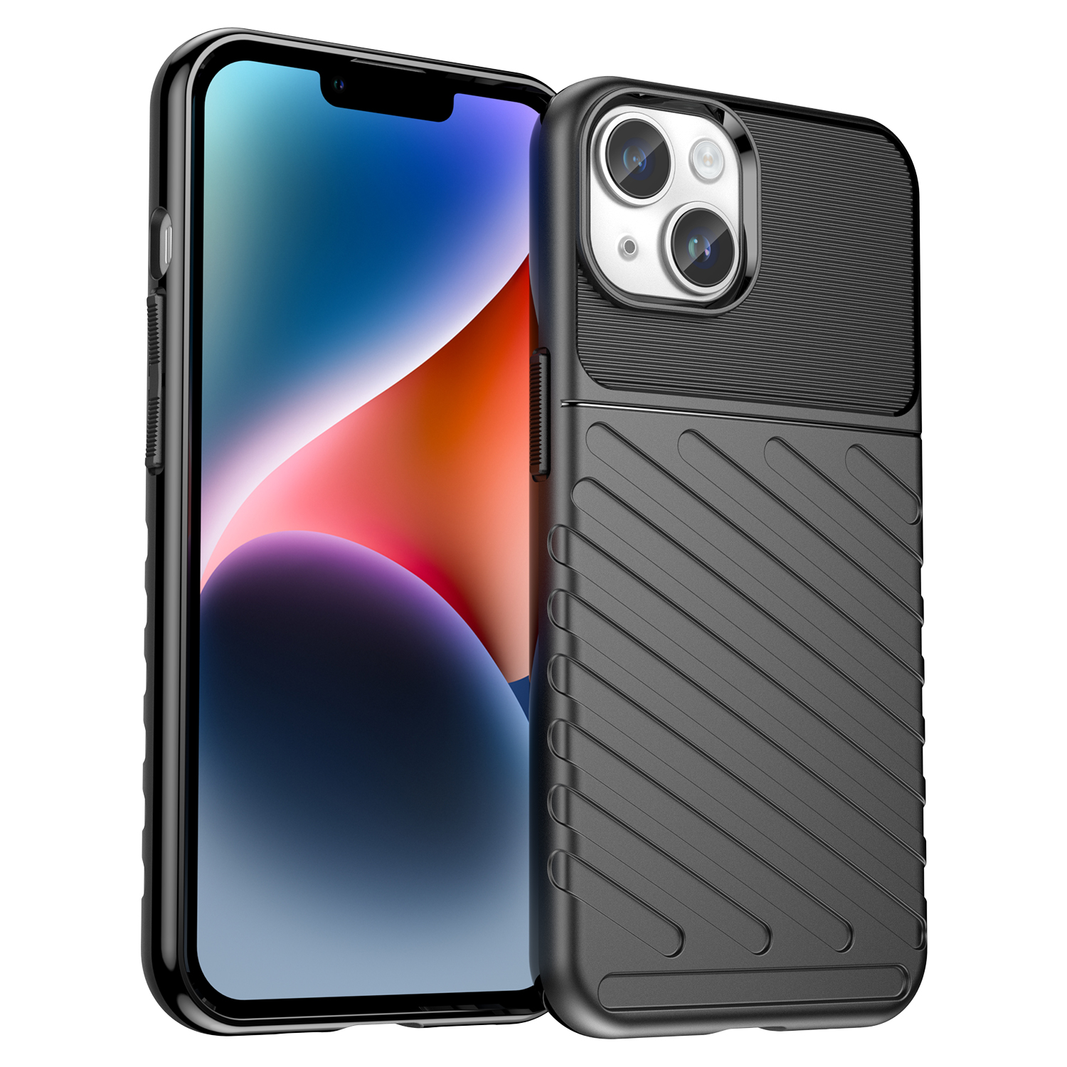 Gepanzerte Schutzhülle Für Iphone 14 Plus Thunder Case – Schwarz