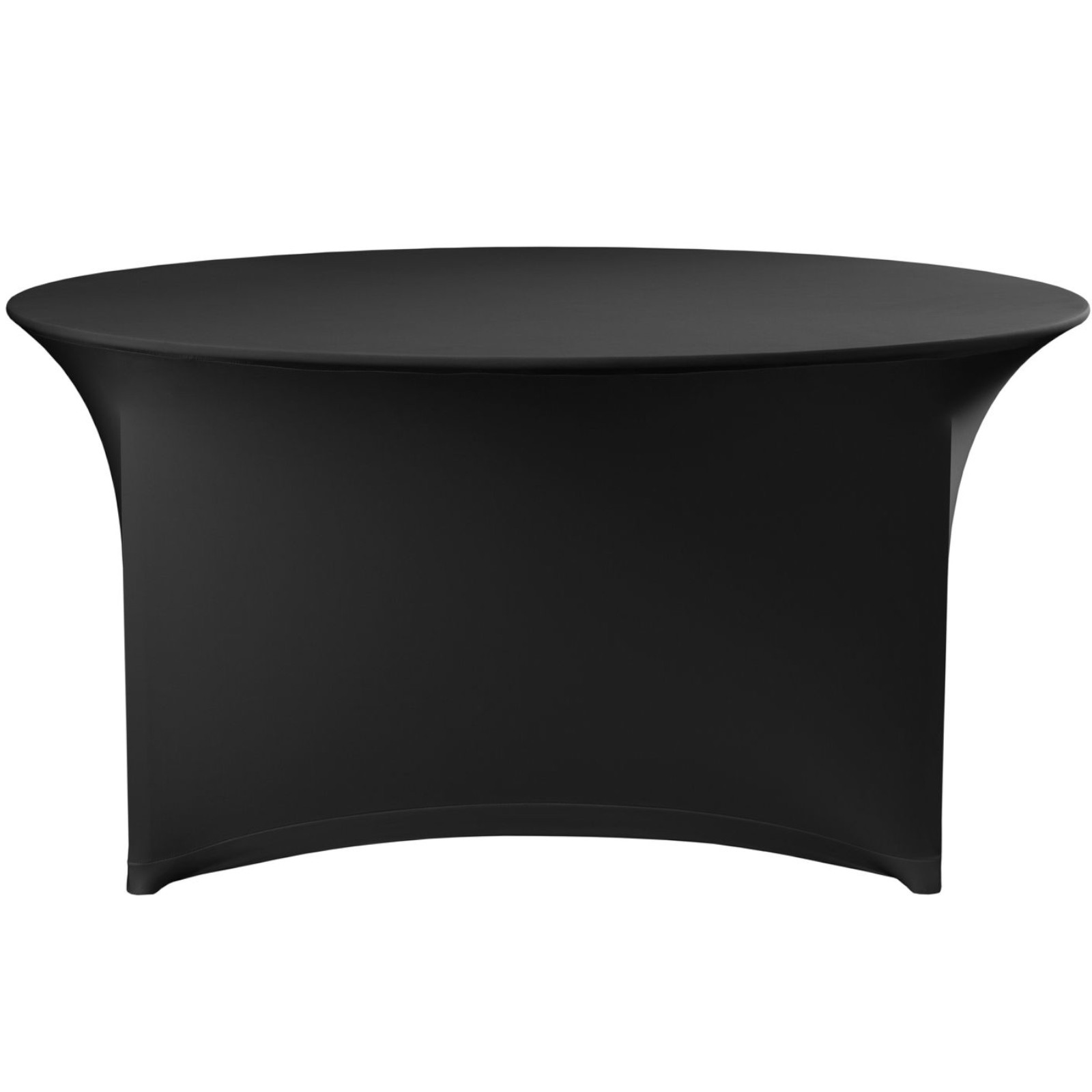 Runde Catering-tischdecke, Durchmesser 150 X 76 Cm – Schwarz