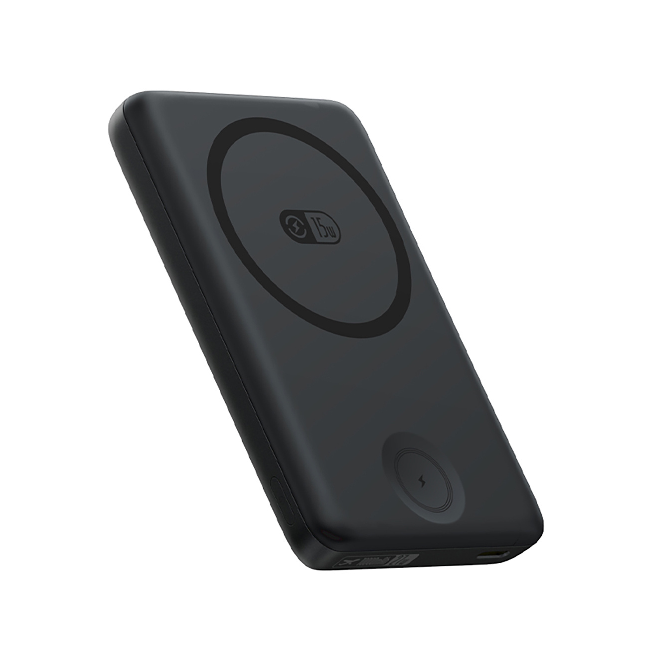 2-in-1 Powerbank 10000mah Usb-c Für Iphone, Apple Watch, Magsafe, 27w Mit Usb-c-kabel – Schwarz