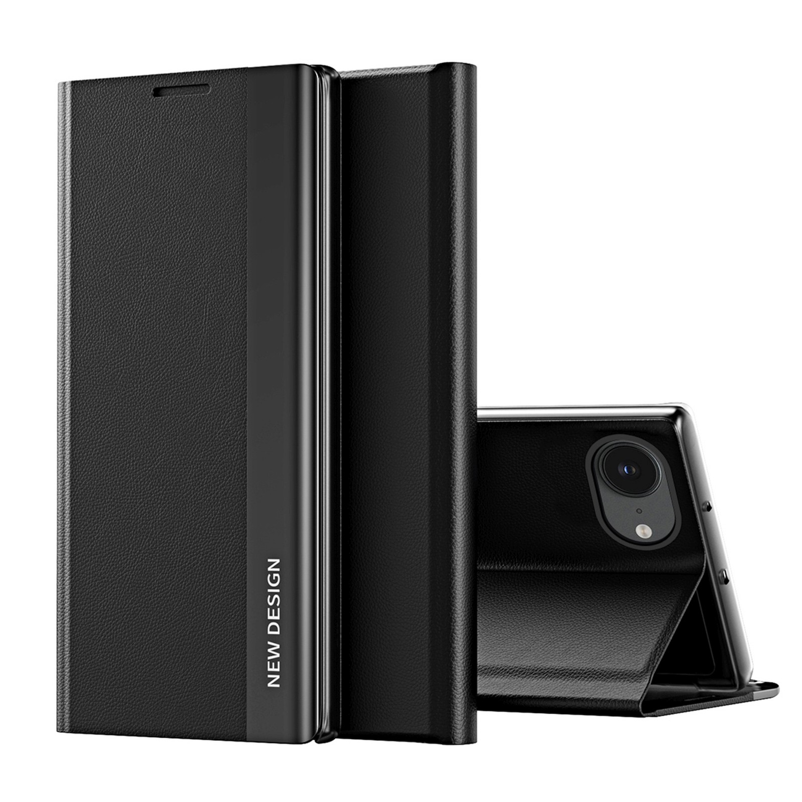 Iphone 16e Sleep Case Pro Mit Klappständer – Schwarz