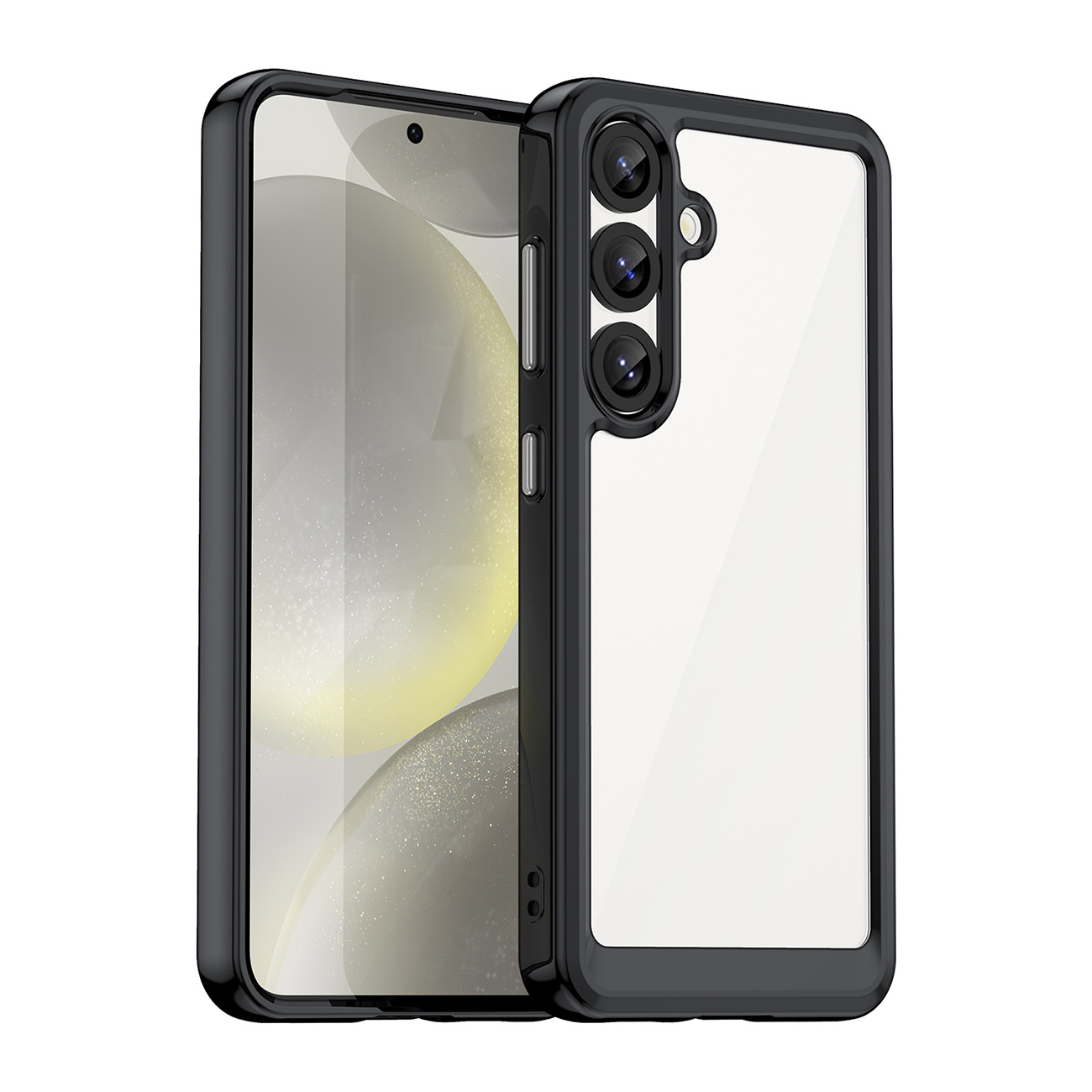Samsung Galaxy S25 Edge Schutzhülle „weltraum“ Mit Flexiblem Rahmen – Schwarz