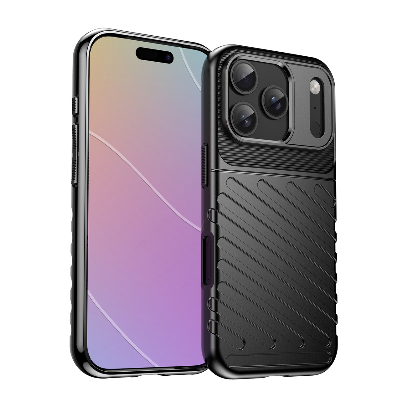 Rückseitenschutzhülle Für Iphone 17 Pro Max Thunder Case – Schwarz