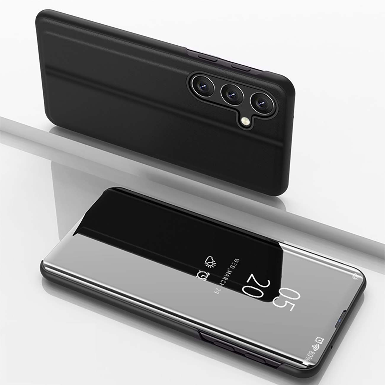 Schutzhülle Für Samsung Galaxy S24 Fe Clear View Case – Schwarz