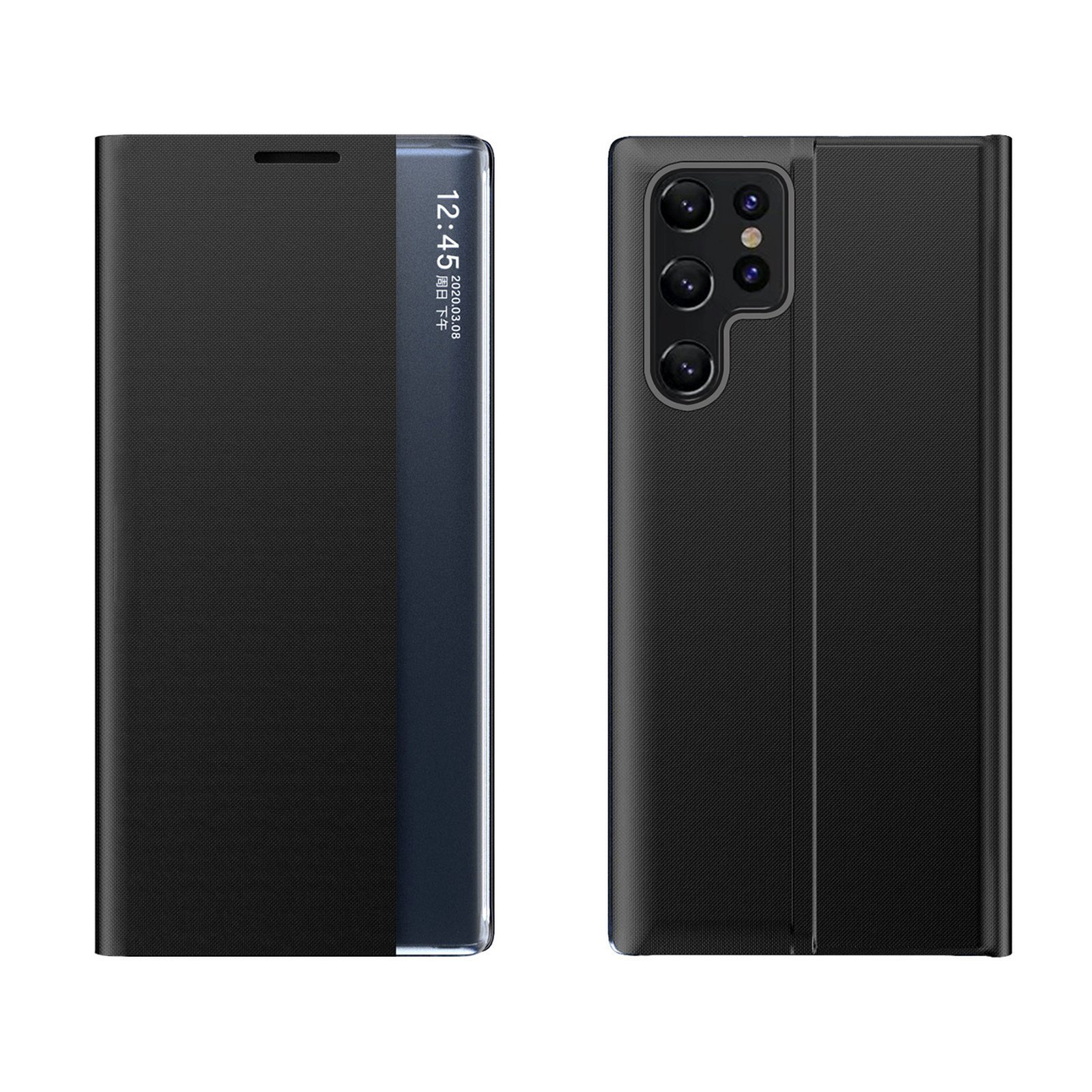 Samsung Galaxy S24 Fe Neue Schutzhülle Mit Klapp- Und Standfunktion – Schwarz