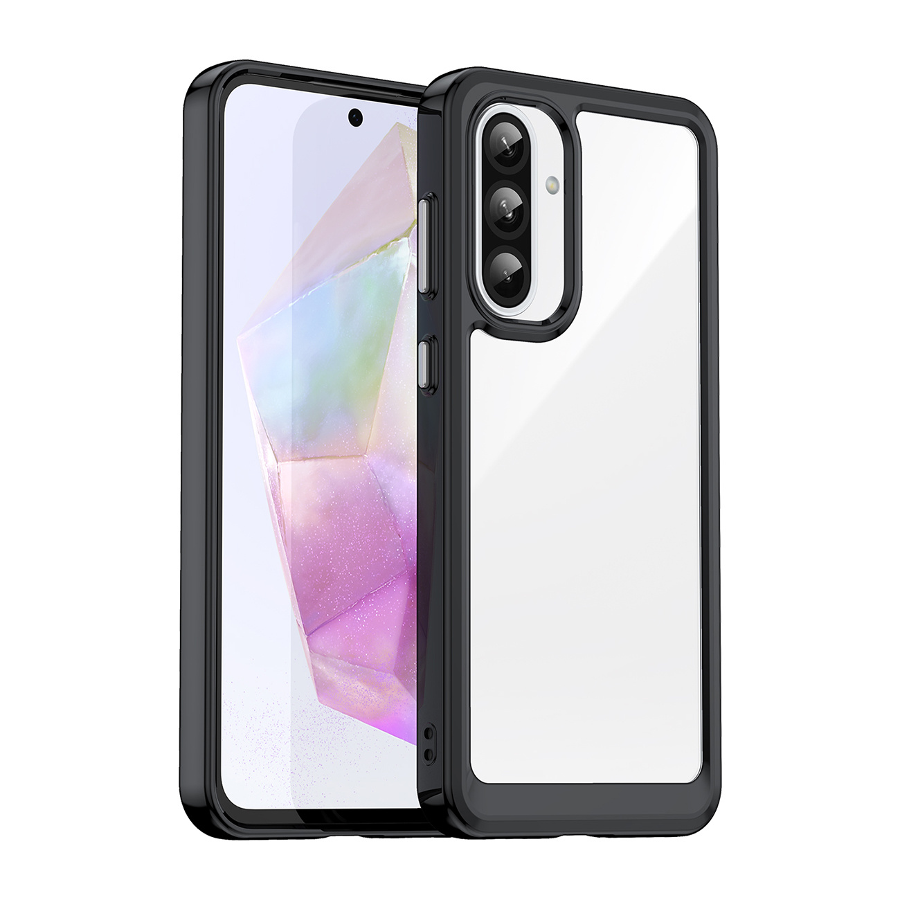 Samsung Galaxy A26 Weltraum-schutzhülle Mit Flexiblem Rahmen – Schwarz