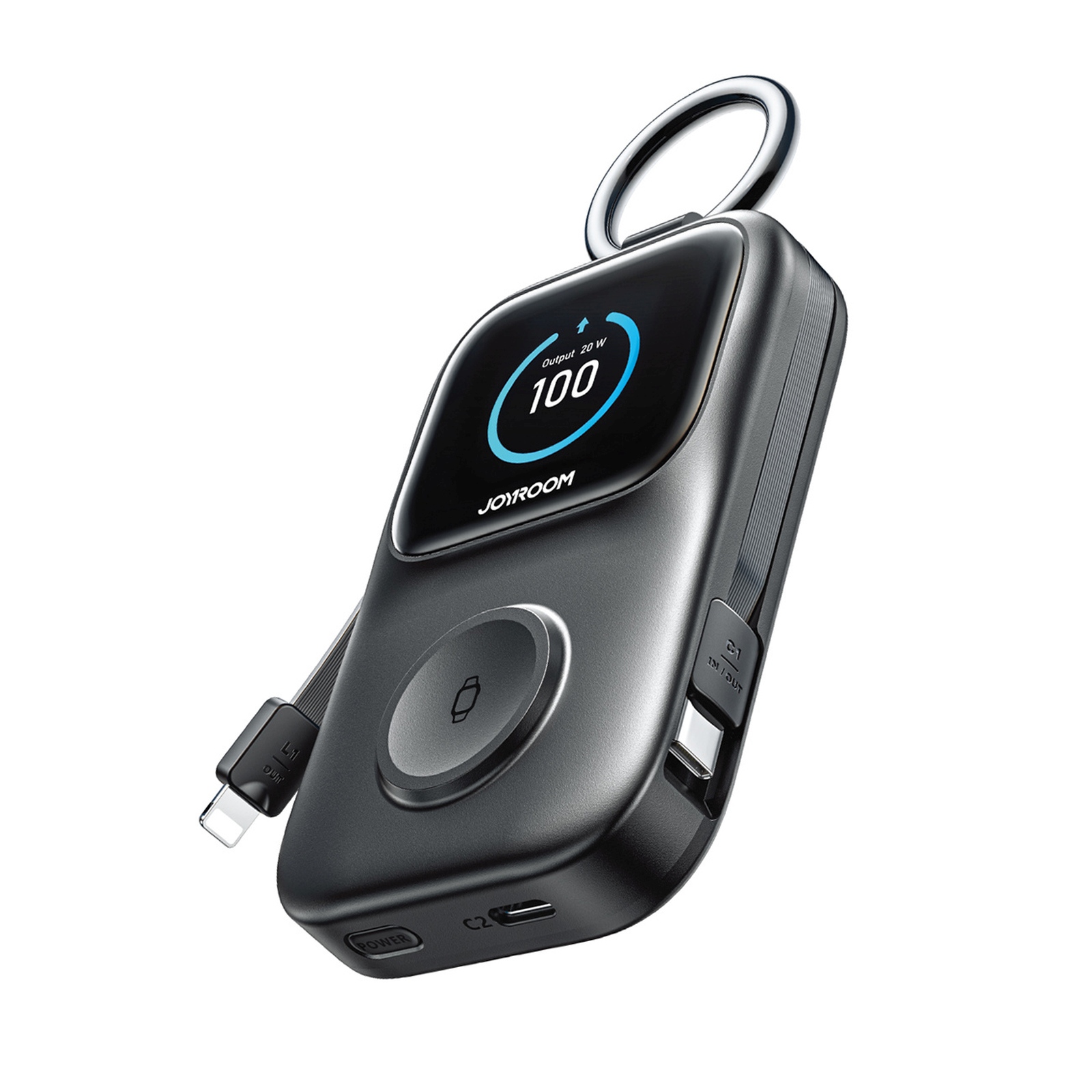 5000-mah-powerbank Mit 5-w-wireless-charging Für Smartwatches – Schwarz