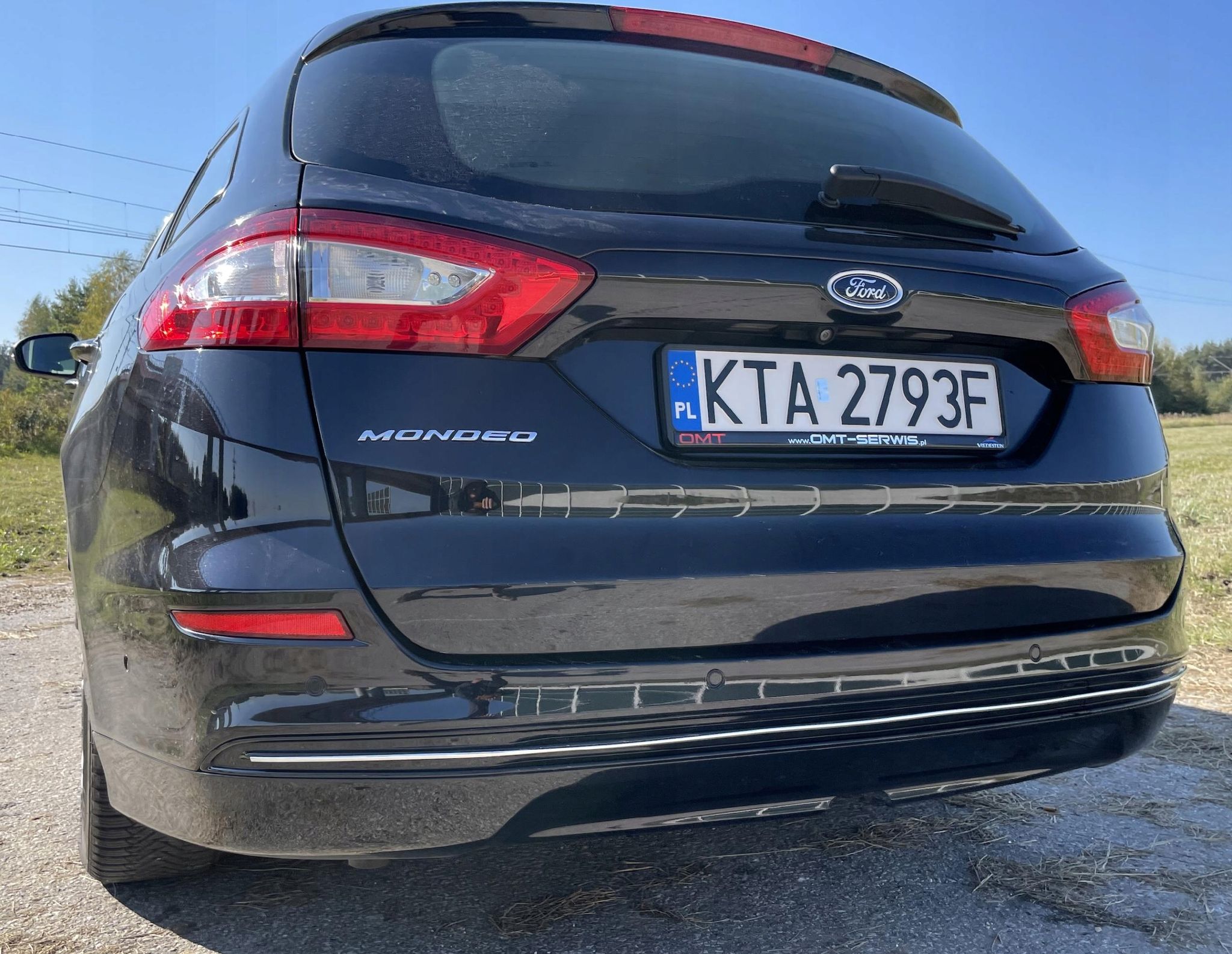 Ford Mondeo Mk5 V Chrom-heckstoßstangenverkleidung