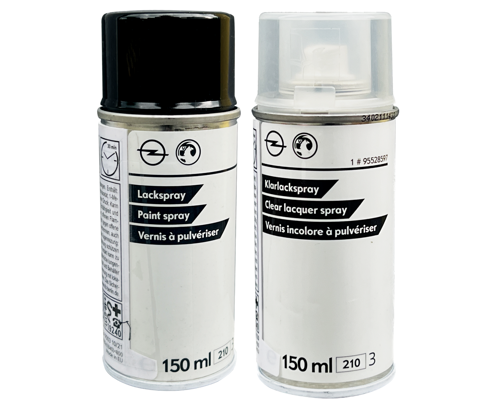 Originalfarbe Für Opel Z22y Set 2x150ml Spray Onyxschwarz Met.