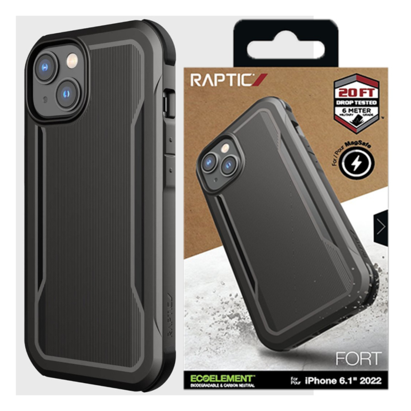 Raptic X-doria Fort Case Iphone 14 Plus Mit Magsafe-schutzhülle, Schwarz