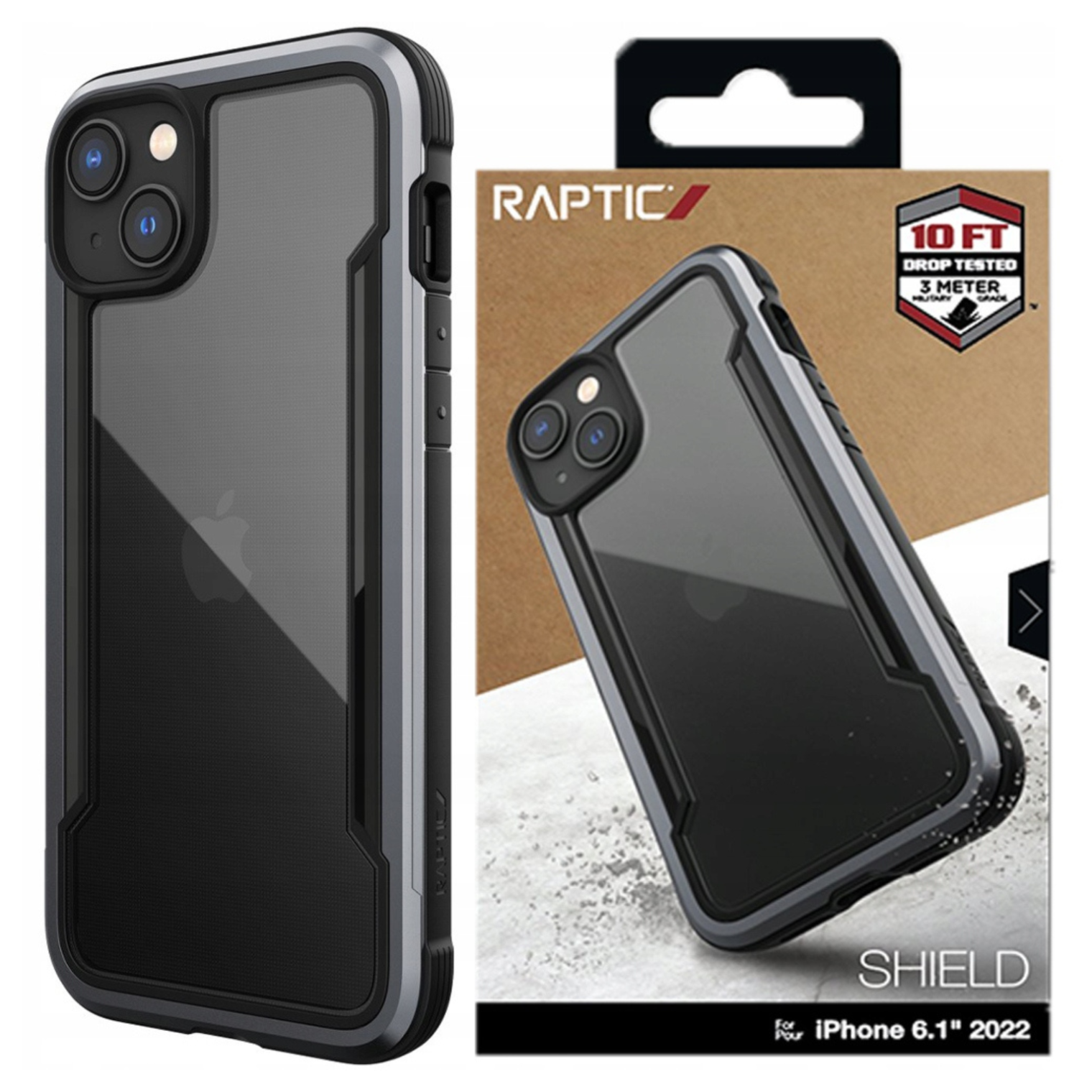 Raptic X-doria Shield Hülle Iphone 14 Plus Panzerhülle Schwarz