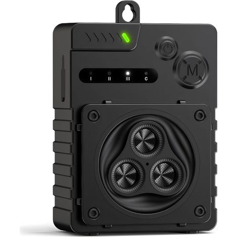 Schwarzes Ultraschall-antibellgerät Für Mittelgroße Und Große Hunde, 3 Frequenzen, Ip45 Wasserdicht, Für Den Innen- Und Außenbereich