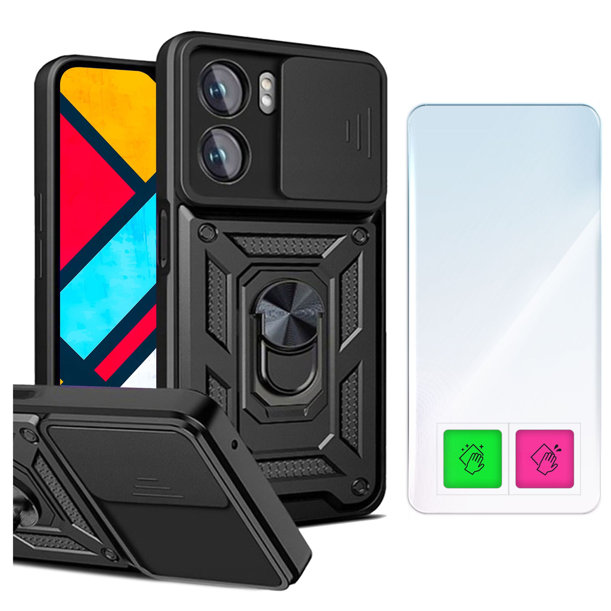 Schutzhülle Für Oppo Reno 13f / 13fs (schutzhülle + Glas)