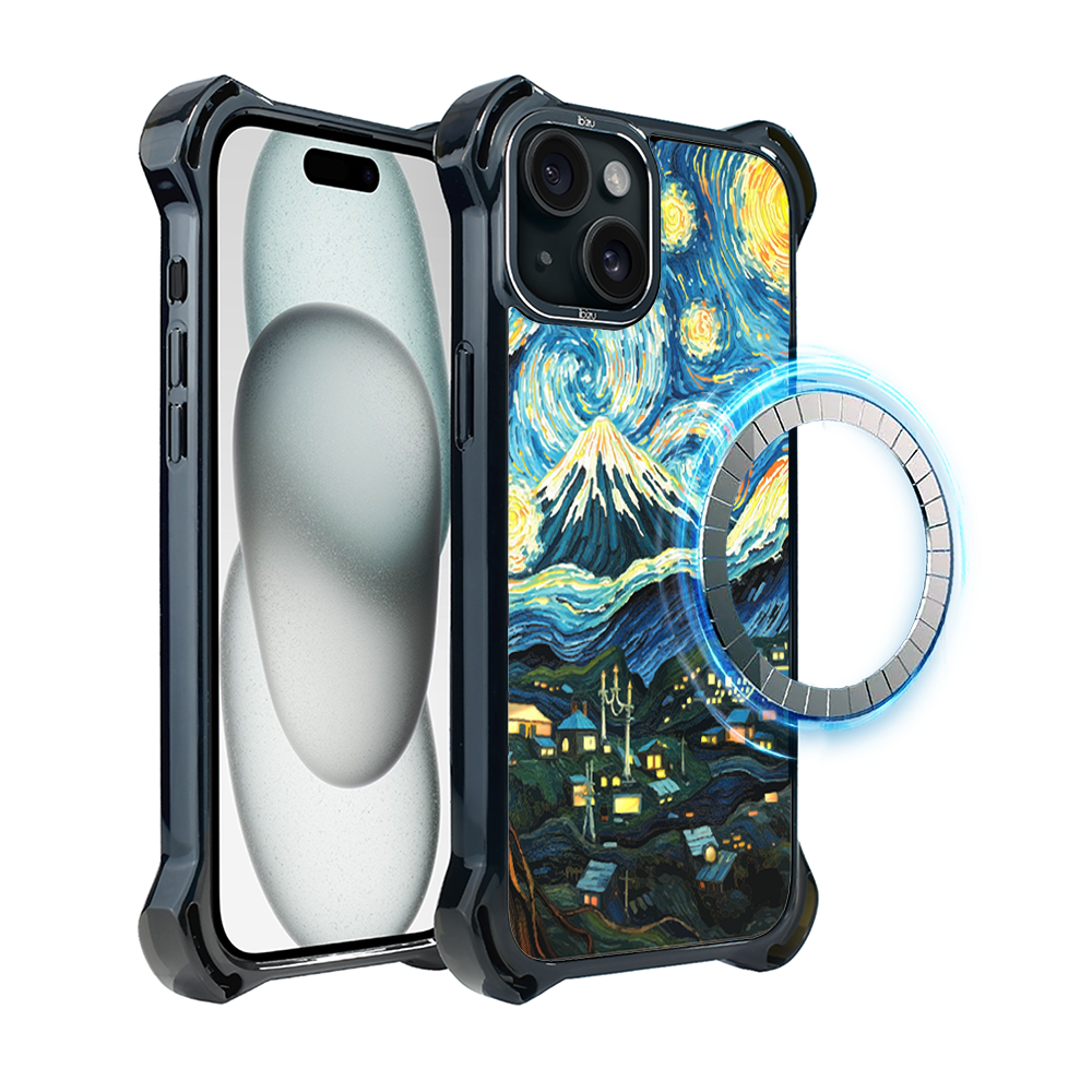 Iphone 15 Plus Ibizu Dropguard Ultra Hülle Mit Magsafe, Van Gogh, Sternennacht