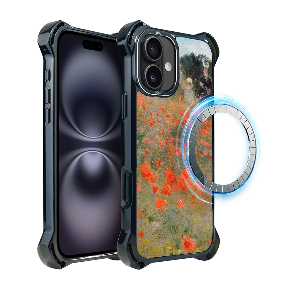 Iphone 16 Ibizu Dropguard Ultra Hülle Mit Magsafe, Claude Monet, Mohnfeld