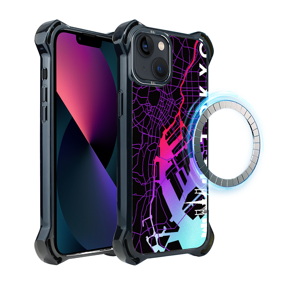 Iphone 13 Ibizu Dropguard Ultra Hülle Mit Magsafe, Weltkarten, Tokio