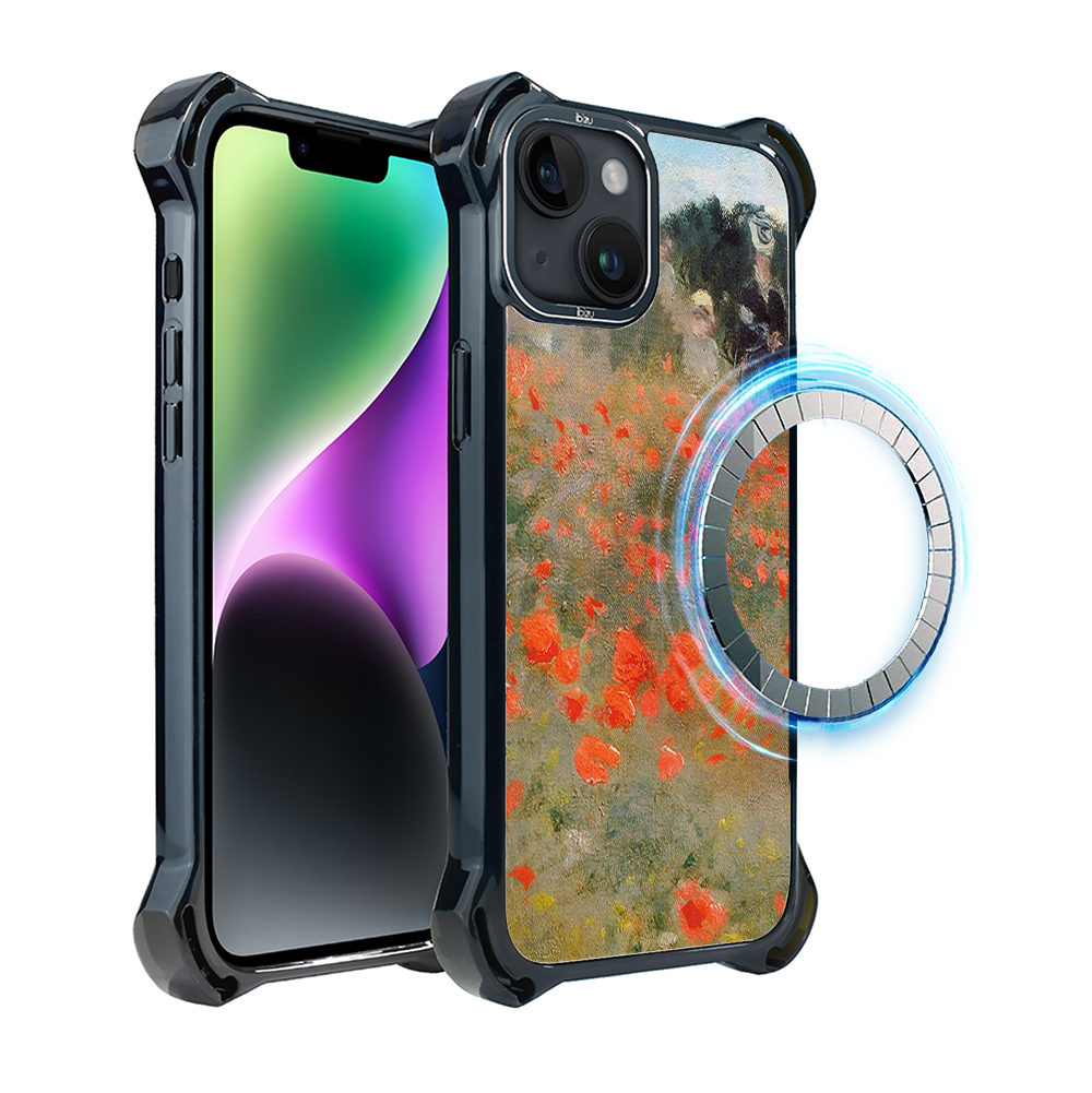 Iphone 14 Ibizu Dropguard Ultra Hülle Mit Magsafe, Claude Monet, Mohnfeld
