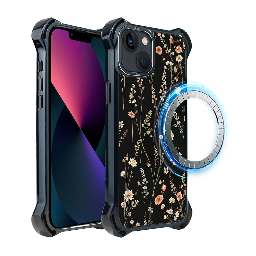 Iphone 13 Ibizu Dropguard Ultra Hülle Mit Magsafe, Pastel Bloom, Midnight Garden