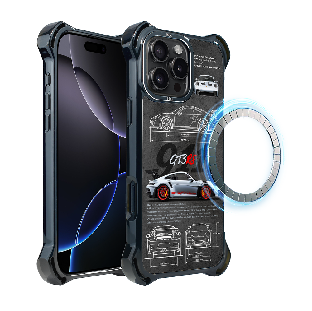 Hülle Für Iphone 16 Pro Ibizu Dropguard Ultra Mit Magsafe, Techdrive, 911 Gt3 Rs