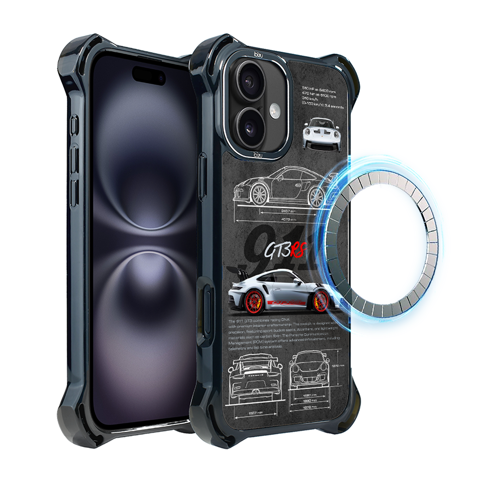 Hülle Für Iphone 16 Plus Ibizu Dropguard Ultra Mit Magsafe, Techdrive, 911 Gt3 Rs