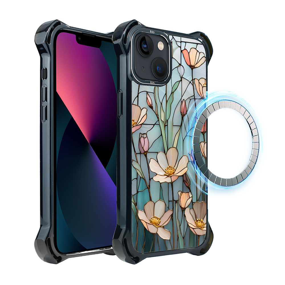 Iphone 13 Ibizu Dropguard Ultra Hülle Mit Magsafe, Glasfarben, Wildflower Whisper
