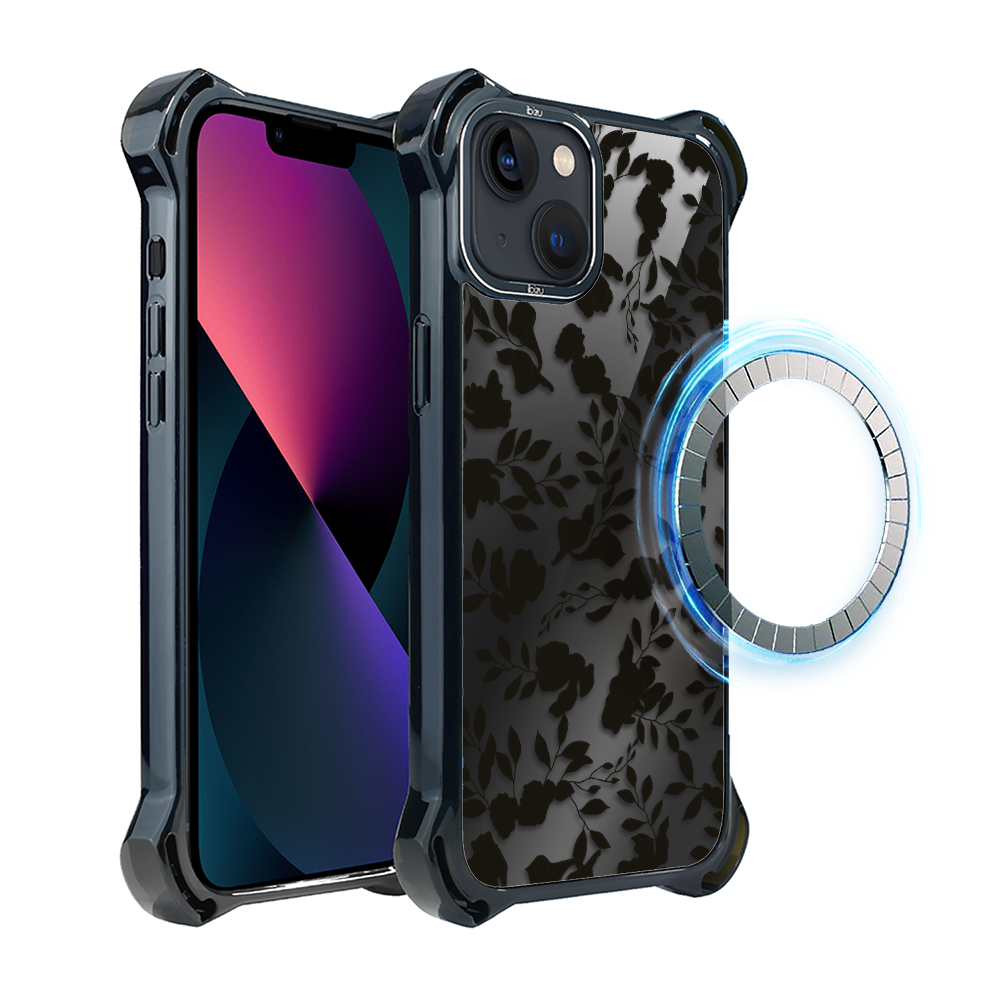 Iphone 13 Ibizu Dropguard Ultra Hülle Mit Magsafe, Midnight, Leaf Shadow
