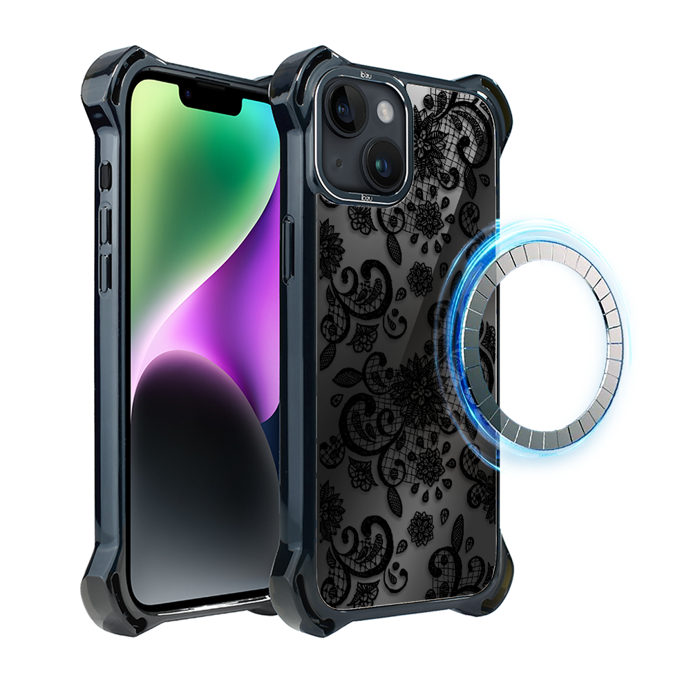 Iphone 14 Plus Ibizu Dropguard Ultra Hülle Mit Magsafe, Midnight, Lace Black
