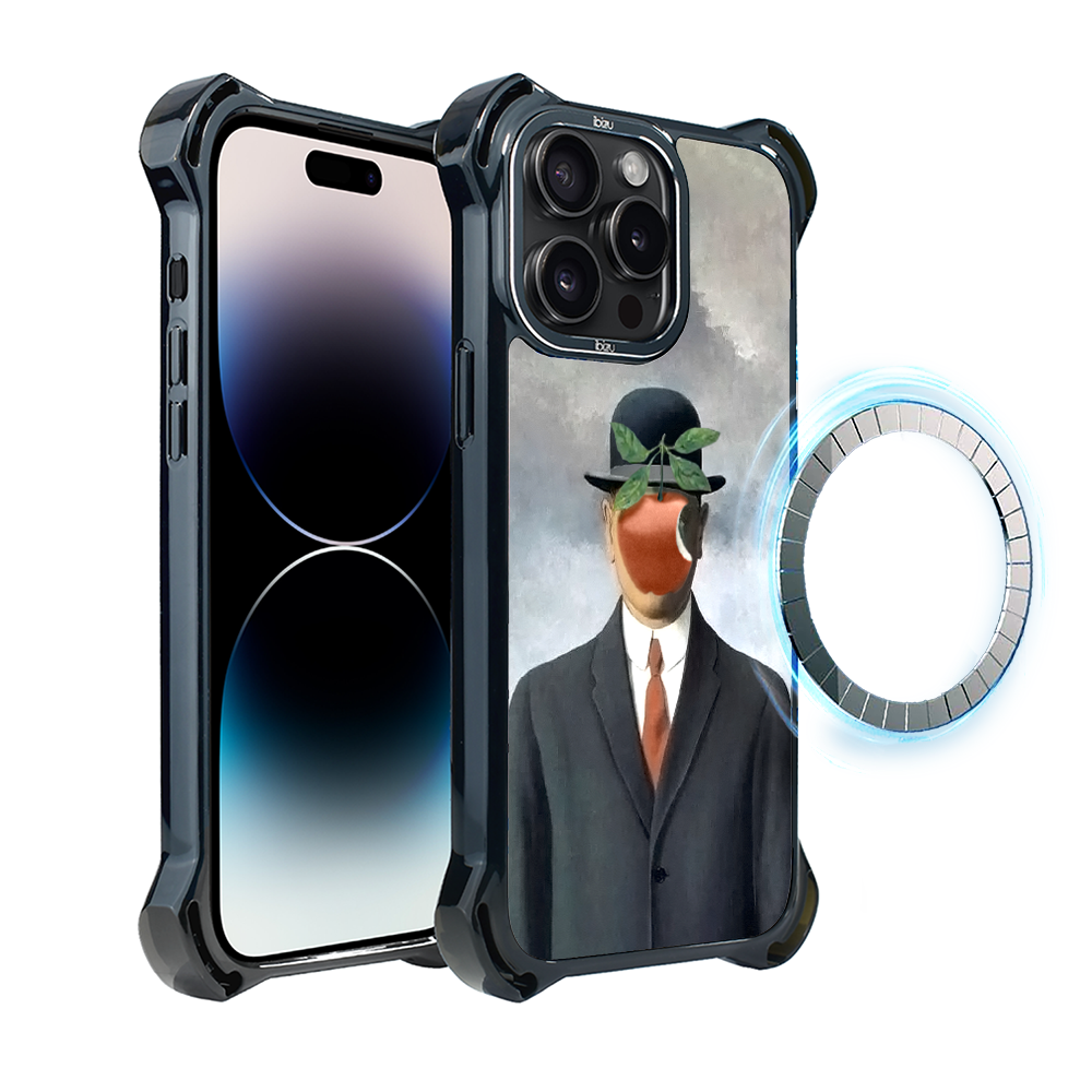 Iphone 14 Pro Ibizu Dropguard Ultra Hülle Mit Magsafe, Rene Magritte, Menschensohn